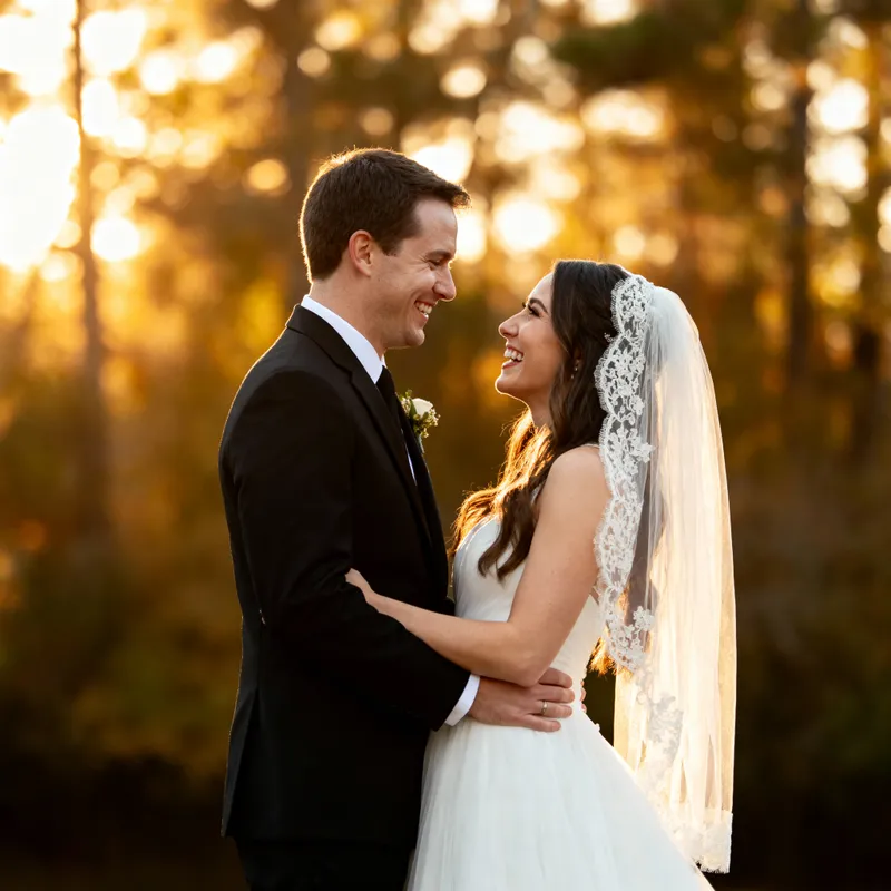 Elegant Golden Hour Wedding Photography