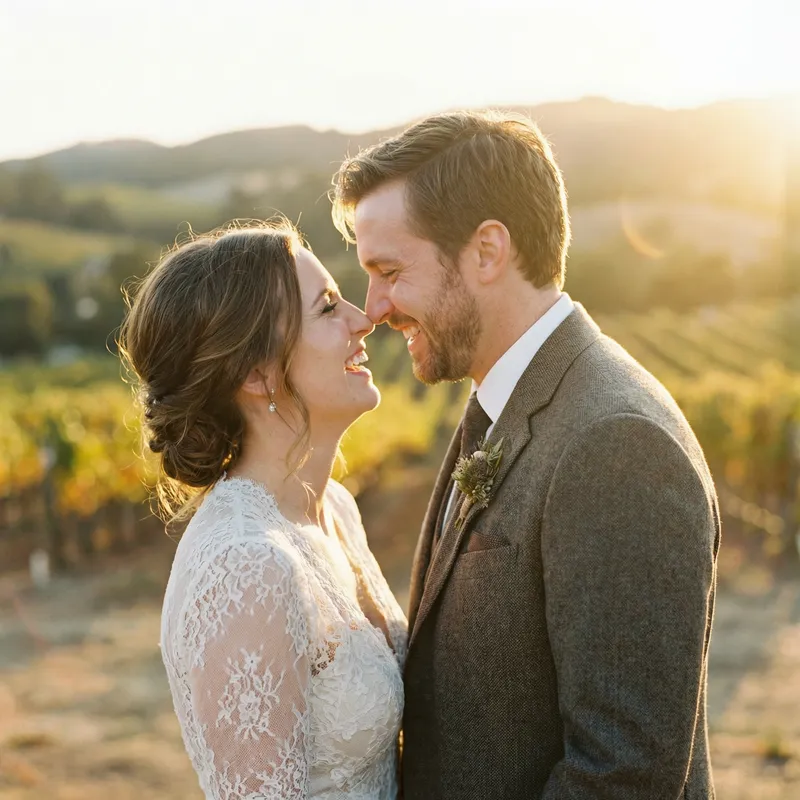 Elegant Golden Hour Wedding Photography