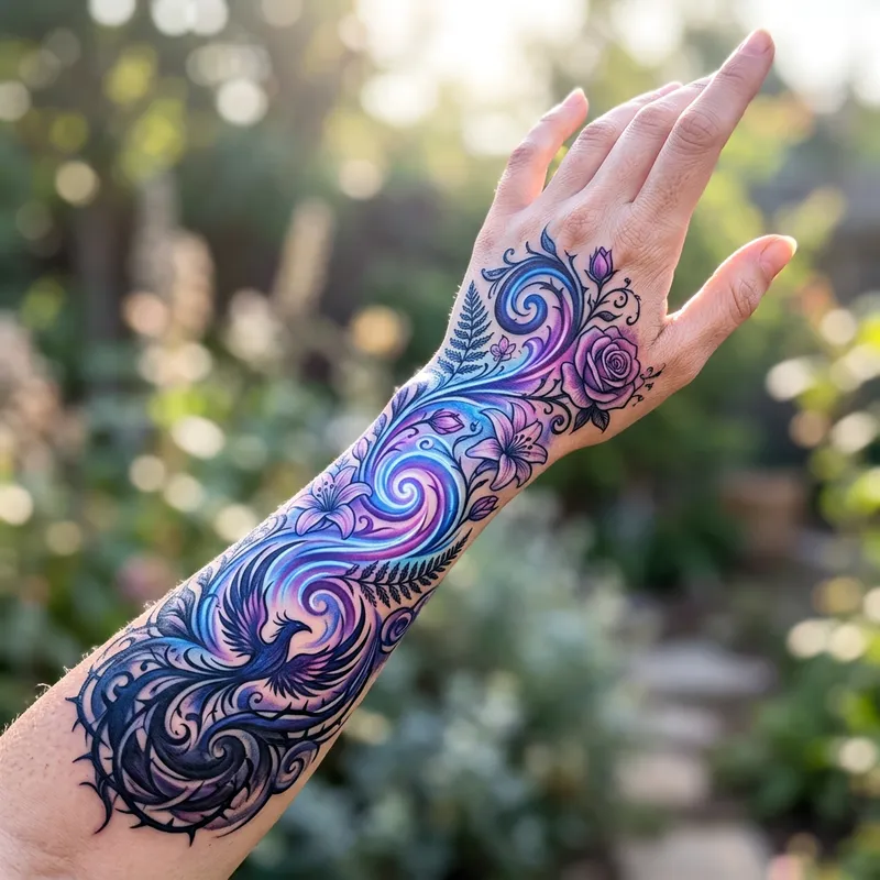 Symbolic Tattoo of Trauma to Healing Journey