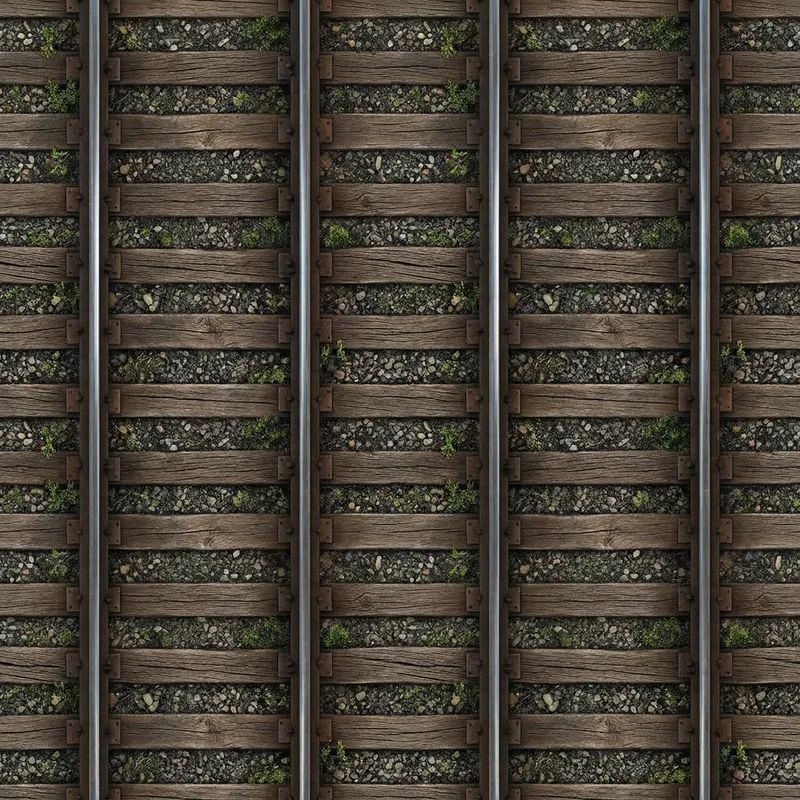 Seamless Train Track Background for Unity Projects