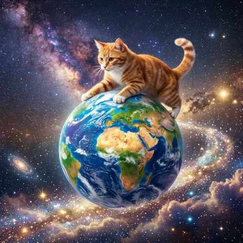 A Cat Rolling the World: A Whimsical Adventure