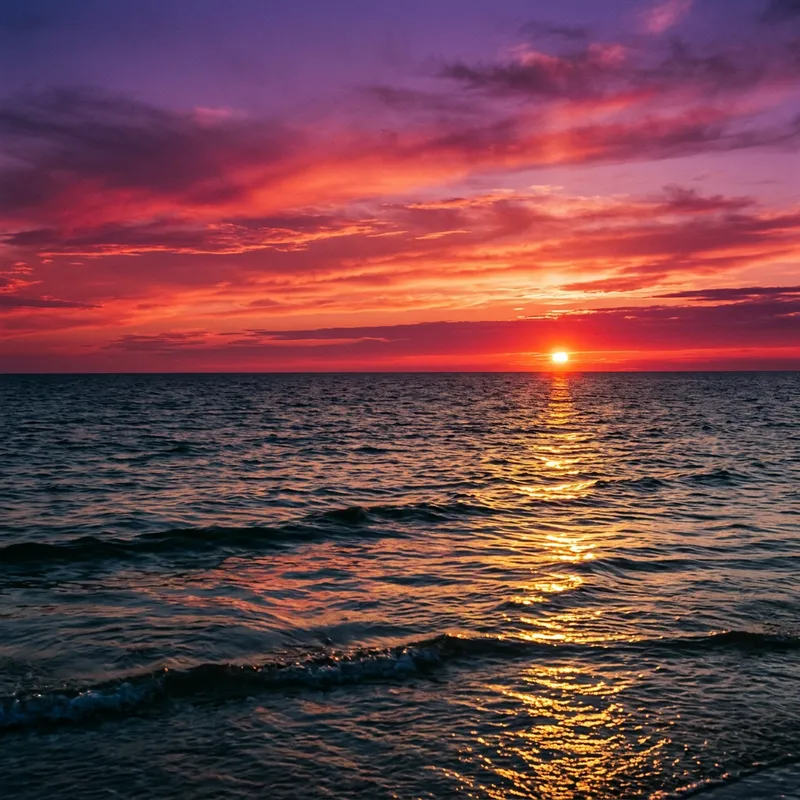 Breathtaking Sea Sunset: Dazzling Hues in the Sky Breathtaking Sea Sunset: Dazzling Hues in the Sky
