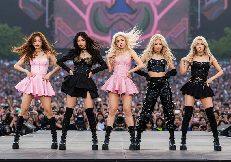 K-Pop Girls Stunning in Gothic Fashion at Coachella