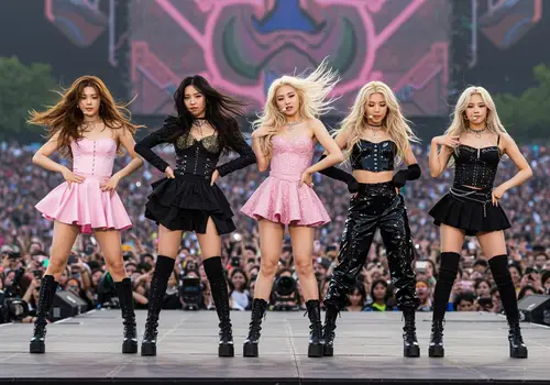 K-Pop Girls Stunning in Gothic Fashion at Coachella