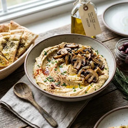 Delicious Hummus with Mushroom Recipe
