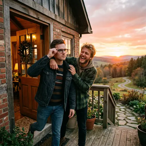 Friends Enjoying Sunset: Heartwarming Scene Captured