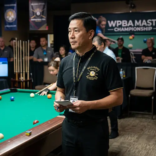 Chinese-Collar Polo Shirt for Billiards Officials