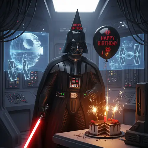 Evil Darth Vader Birthday Wishes