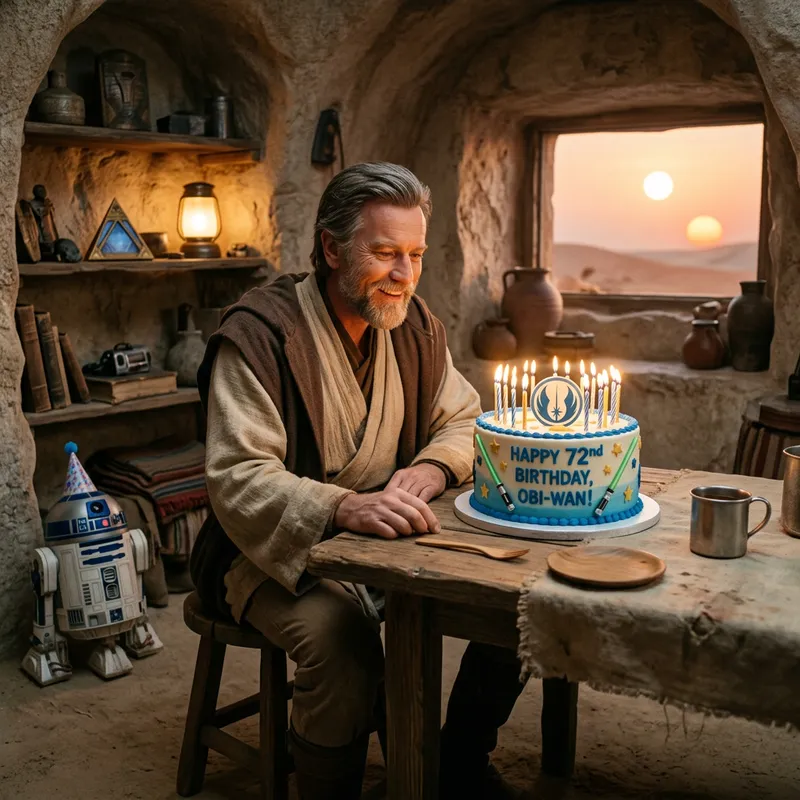 Obi-Wan Kenobi Birthday Celebration | Cake Ceremony Obi-Wan Kenobi Birthday Celebration | Cake Ceremony