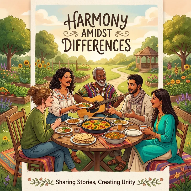 Harmony Amidst Differences: Captivating Digital Art