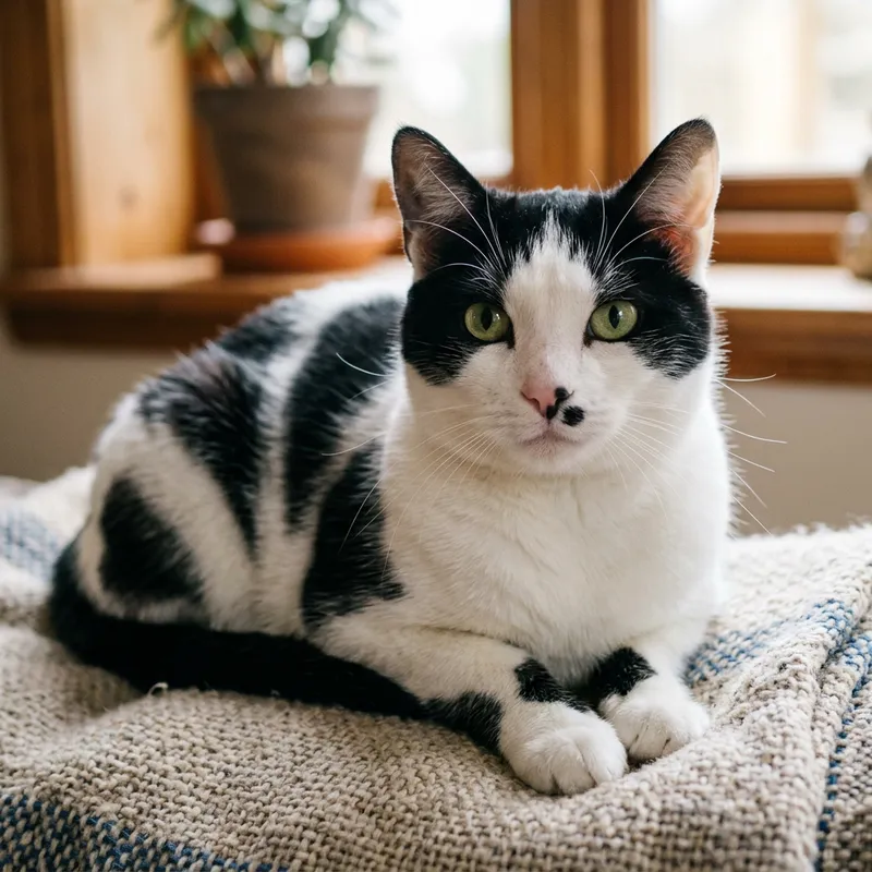 Cute Black and White Cow Pattern Cat Cute Black and White Cow Pattern Cat