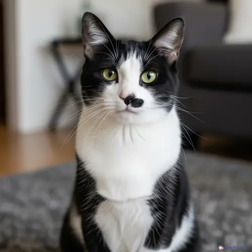 Cute Black and White Cow Pattern Cat