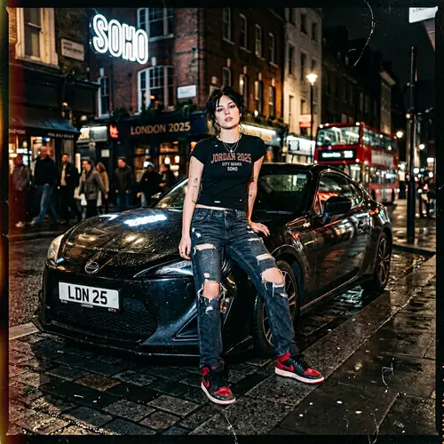 Grunge-Style Analog Photography in Urban London 2025