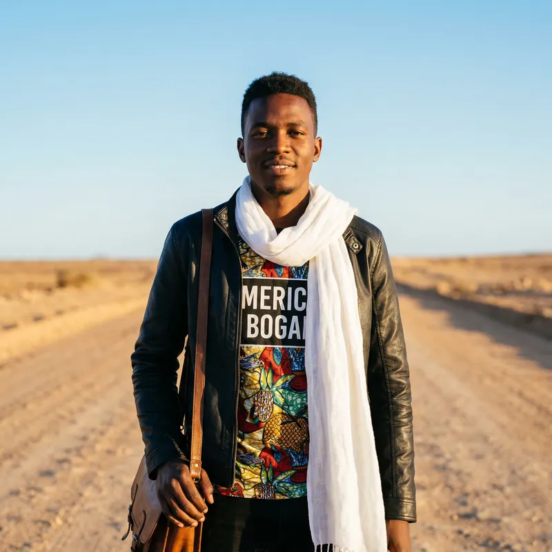 Bold Fashion & Confidence: A Desert Portrait