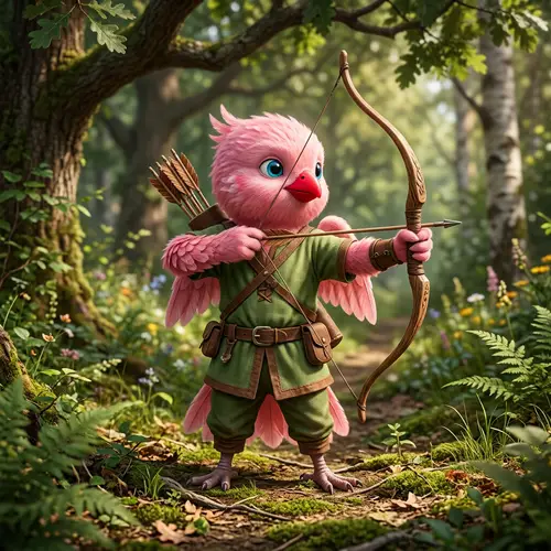 Colorful Avian Archer for Kids