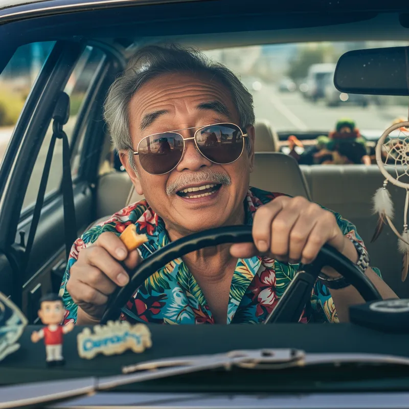 Humorous High Driving: An Old Man's Joyride