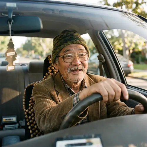 Humorous High Driving: An Old Man's Joyride