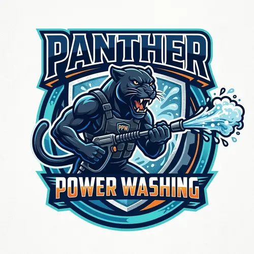 Panther Power Washing: Mascot Logo Design