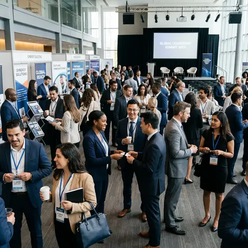 Professional Business Event with Diverse Attendees