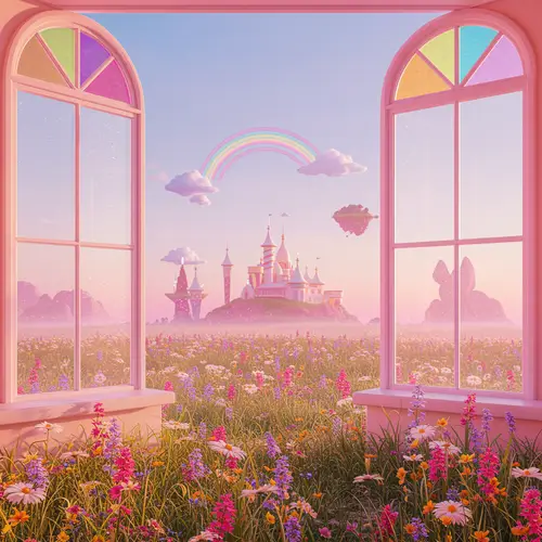 Modern Fantasy Windows 2000s Y2K Colorful Background