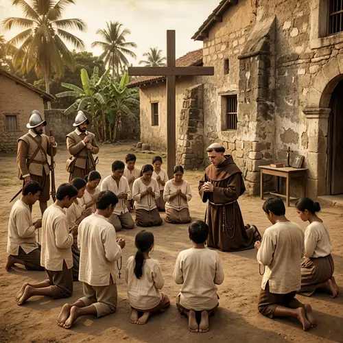 Colonization of the Philippines: A Historical Scene