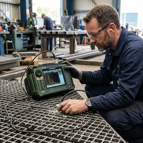 Ultrasonic Flaw Detector Operation for Non-Destructive Testing