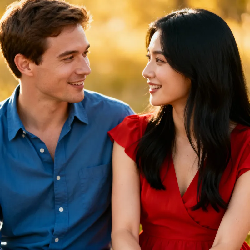 Fused Portraits: People Side by Side