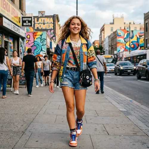 15-Year-Old Girl with Honey Blonde Hair and Charismatic Style