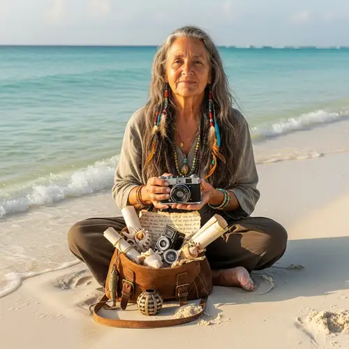 Caribbean Beach Blessings: A Wise Woman's Journey