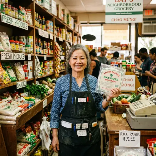 Mrs. Bay's Authentic Rice Paper at Local Grocery Store