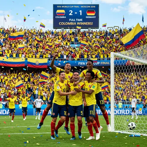 Colombia Wins World Cup: Exciting Soccer Match Celebration