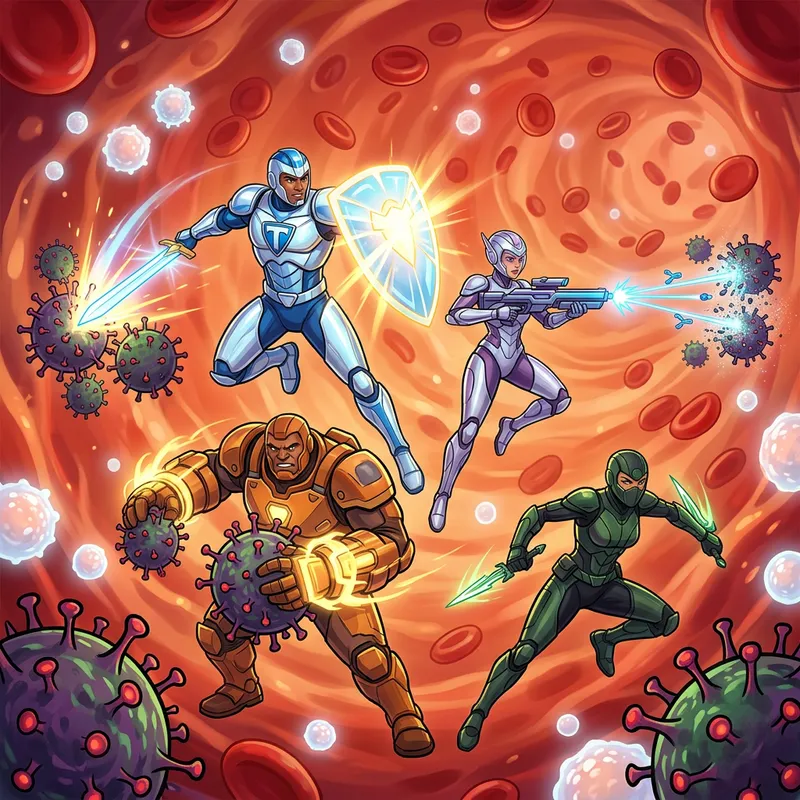 Strengthen Your Health: Immune Heroes vs. HIV Invasion