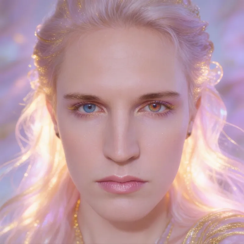 Dreamy Portrait of Ethereal Beauty