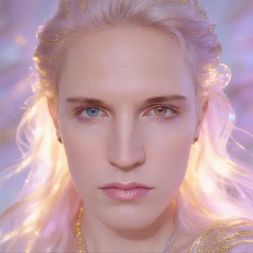 Dreamy Portrait of Ethereal Beauty