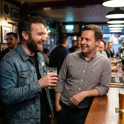 Matt Enjoying a Night Out at the Bar