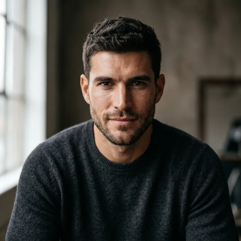 Ultra-Realistic Masculine Man Portrait Photography Ultra-Realistic Masculine Man Portrait Photography