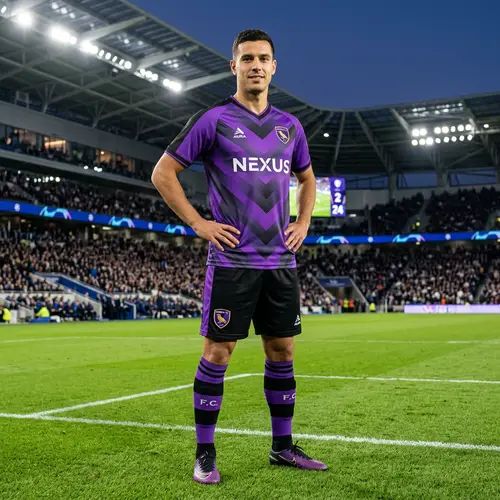 Purple Away Football Kit Design