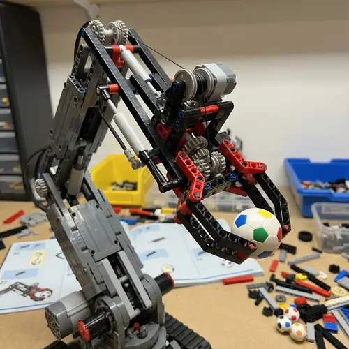 LEGO Robot Attachment to Catch and Lift Balls