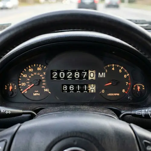 Car Dashboard Odometer Image - 202870 MI