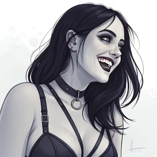 Goth Girl Sofi: Stunning Smiles & Style