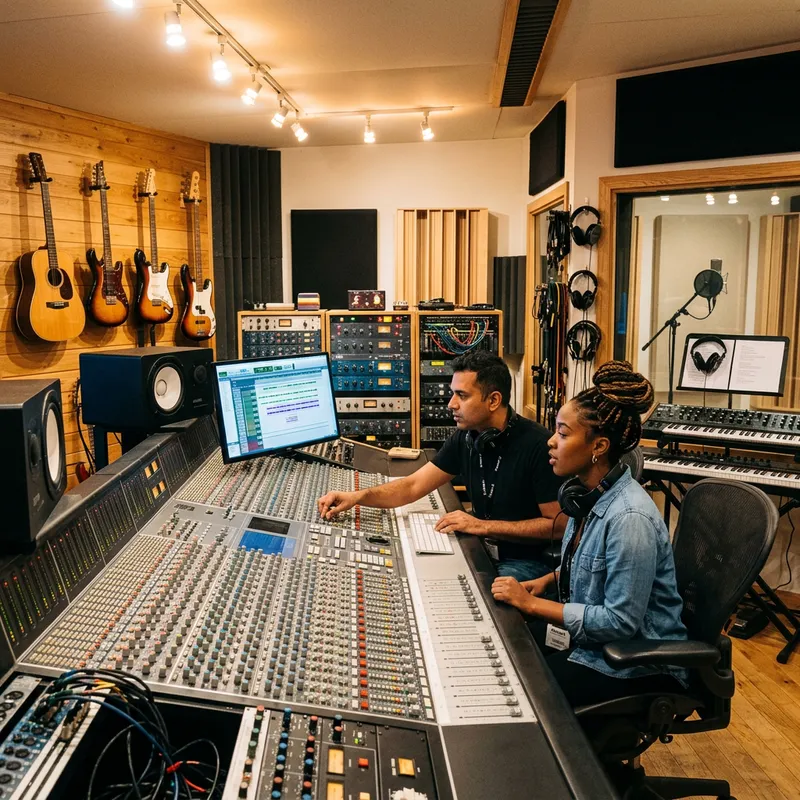 Professional Audio Recording Studio with Sound Mixing Professional Audio Recording Studio with Sound Mixing