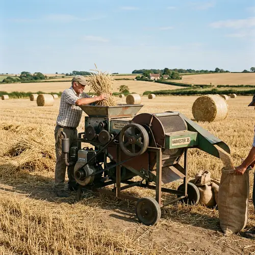 Compact Small Thresher for Efficient Grain Separation | Farming Equipment