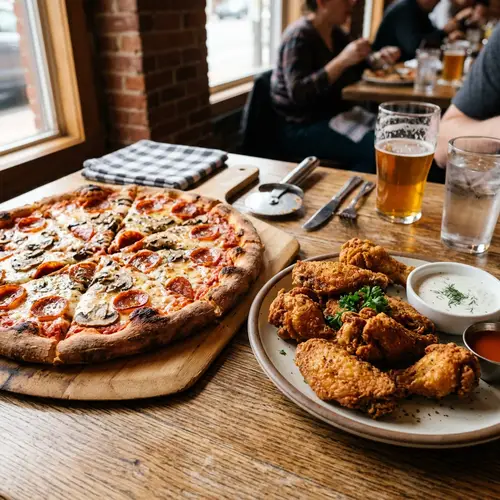 Delicious Pizza and Chicken Combos