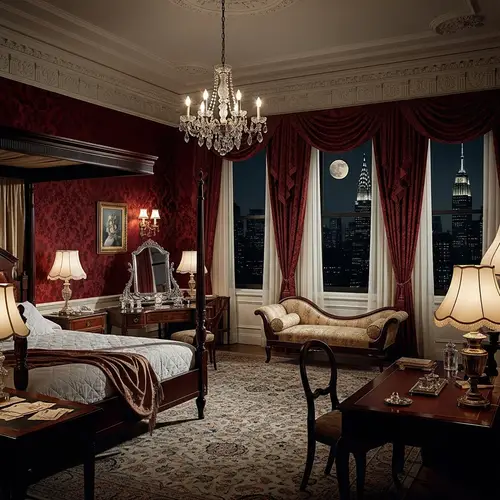 Luxurious 1940s Hotel Suite in Manhattan