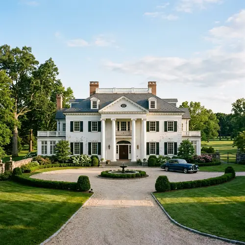 Magnificent Old Money White Mansion for Sale