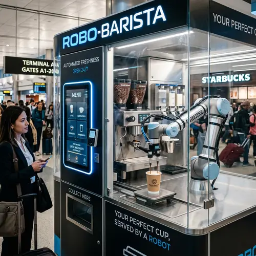 Robot Barista Vending Machine Experience