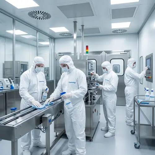 Professional Cleanology Team in Sterile Cleanroom