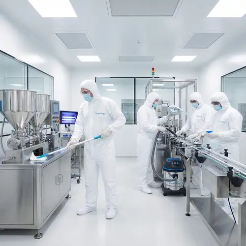 Professional Cleanology Team in Sterile Cleanroom