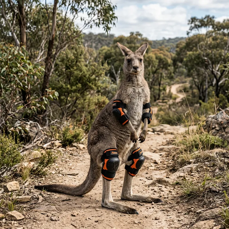 Kangaroo with Impact Protection Gear