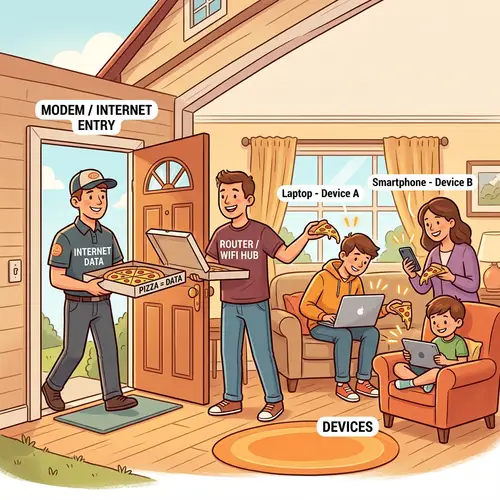 Internet Connection: The Modem and Router Analogy Explained